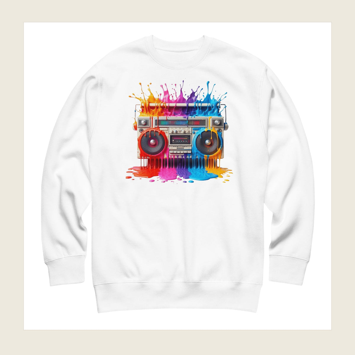 Boombox Explosion sweatshirt — catalog image